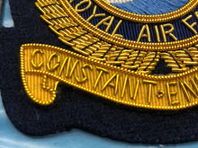 Load image into Gallery viewer, British RAF Bullion Embroidered Blazer Badge - Royal Air Force Coastal Command
