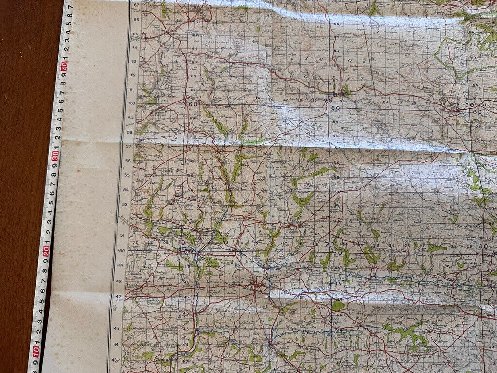 Original WW2 British Army GSGS OS Map of England & Wales - Exmoor - The Militaria Shop