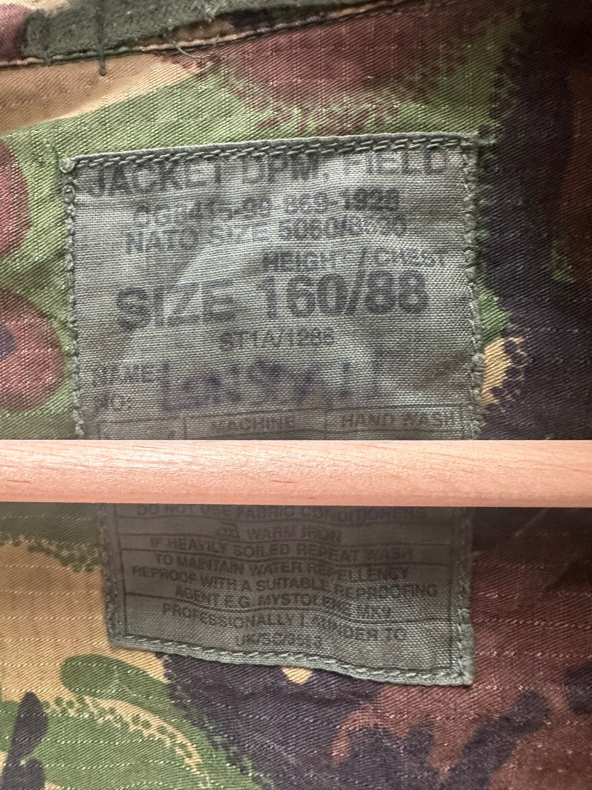 Genuine British Army DPM Camouflaged Combat Field Jacket - Size 160/88 - The Militaria Shop