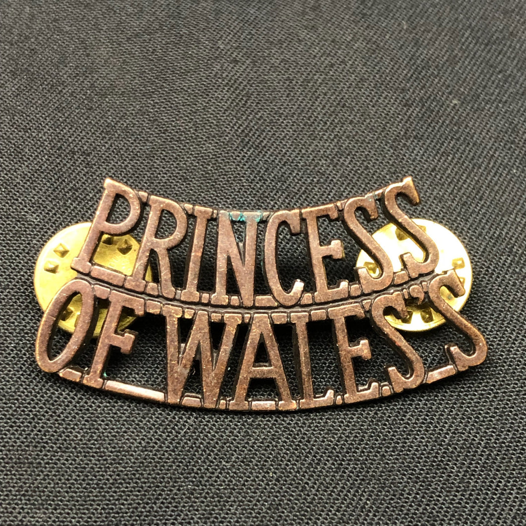 Original British Army Shoulder Title - Princess of Wales's Royal Regiment - The Militaria Shop