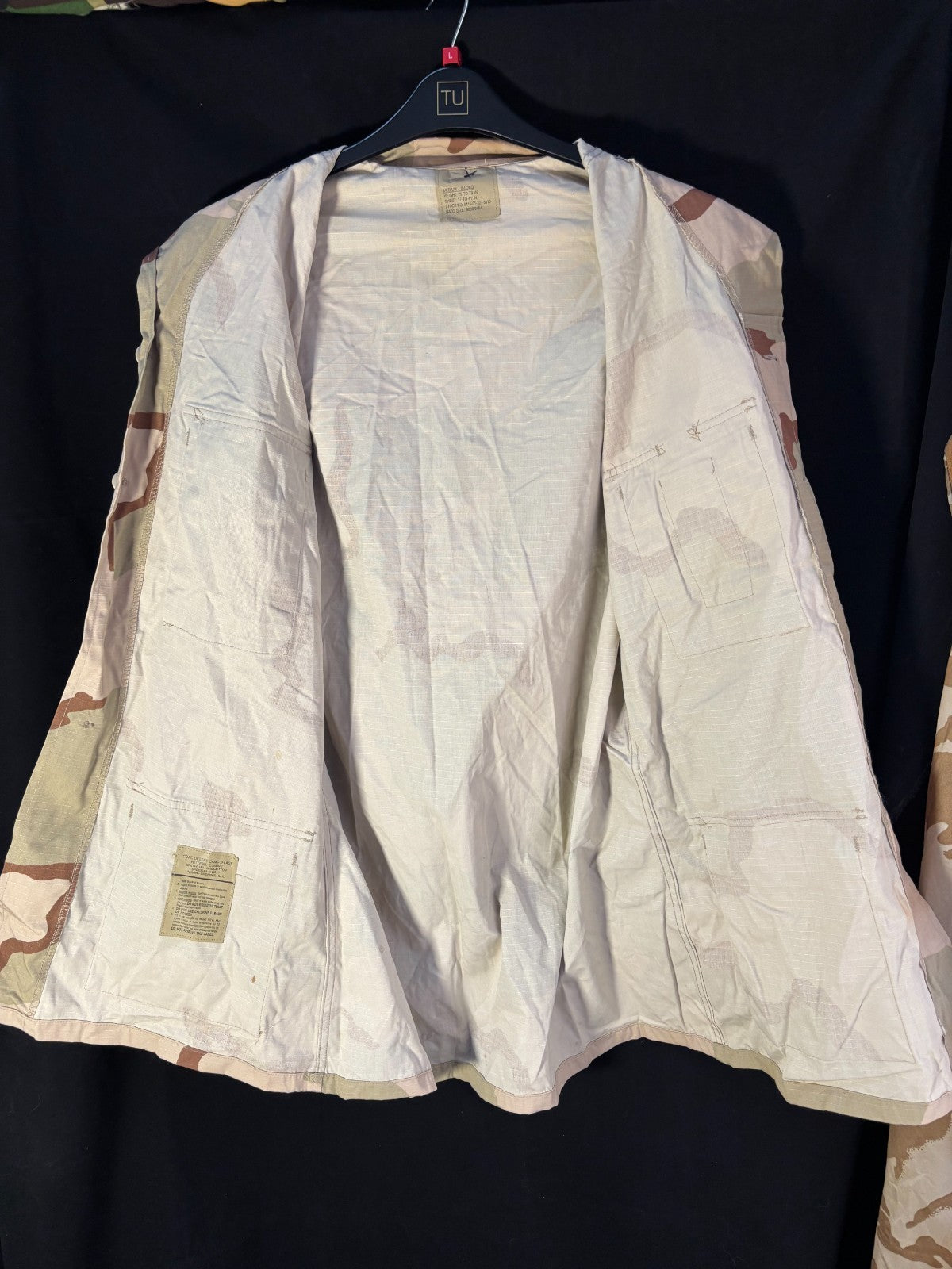 Gulf War US Army DCU Camouflaged Combat Field Coat/Jacket - Medium/X-Long - The Militaria Shop