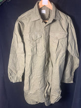 Load image into Gallery viewer, Original British Army Khaki Drill Combat Shirt - WW2 Pattern - 40&quot; Chest
