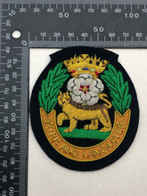 Load image into Gallery viewer, British Army Bullion Embroidered Blazer Badge - York &amp; Lancaster Regiment
