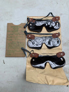Genuine WW2 British Military Army Eye Shields Anti-Gas - 1944 Dated - The Militaria Shop