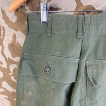 Load image into Gallery viewer, Genuine US Army Vintage OG-507 Olive Green OG Combat Trousers - Size 26x29
