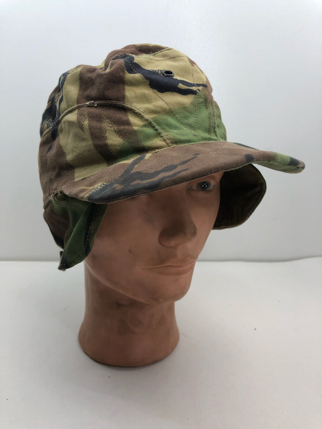 Original British Army 1968 68 Pattern Cold Weather Combat Camouflaged Cap