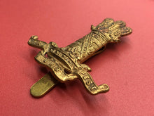 Load image into Gallery viewer, Original WW2 British Army Cap Badge - 11th Hussars
