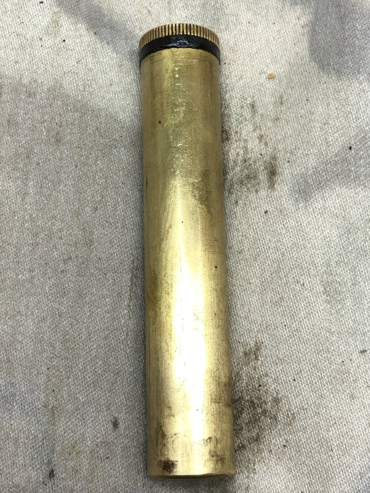 Original WW1 WW2 British Army Empty Brass Oil Bottle Lee Enfield SMLE - The Militaria Shop