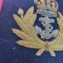 Load image into Gallery viewer, British Royal Navy Bullion Embroidered Blazer Badge
