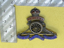 Load image into Gallery viewer, Original British Army WW1/WW2 Royal Artillery Silver Halmarked Sweetheart Brooch
