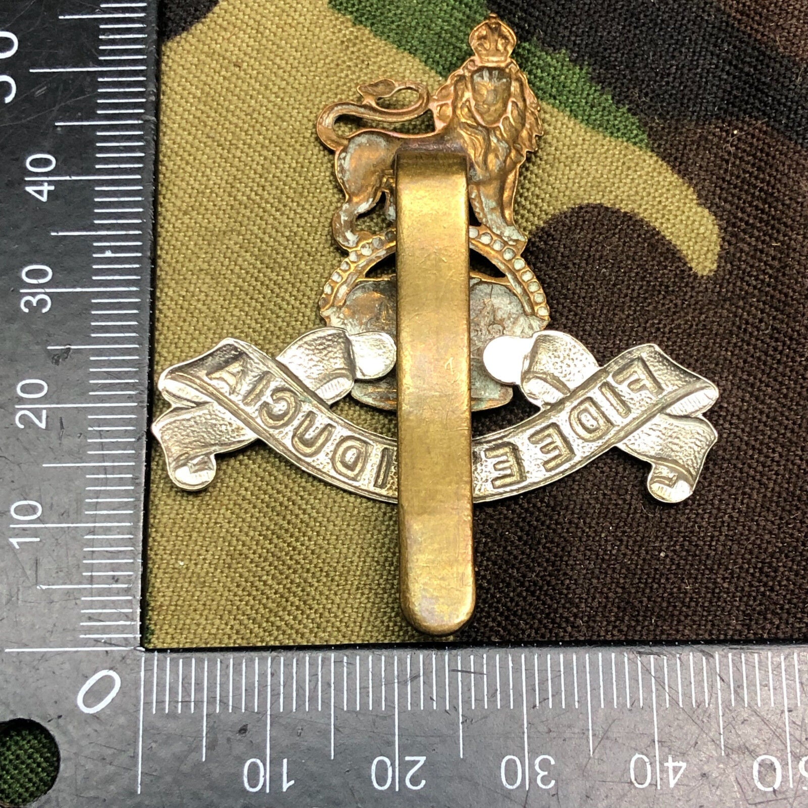 Original WW2 British Army Royal Army Pay Corps Cap Badge - Kings Crown - The Militaria Shop