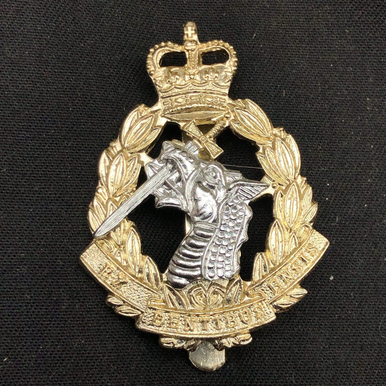 Genuine British Army Cap Badge - Royal Army Dental Corps - The Militaria Shop