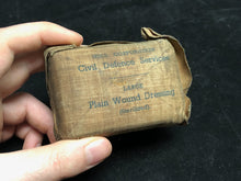 Load image into Gallery viewer, Original WW2 British Civil Defence Service Plain Wound Dressing - Rare Variation
