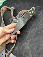 Load image into Gallery viewer, Original German Army WW2 Style Solider Equipment Leather Y Straps
