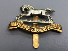 Load image into Gallery viewer, Original British Army WW2 Cap Badge - 3rd The King&#39;s Own Hussars
