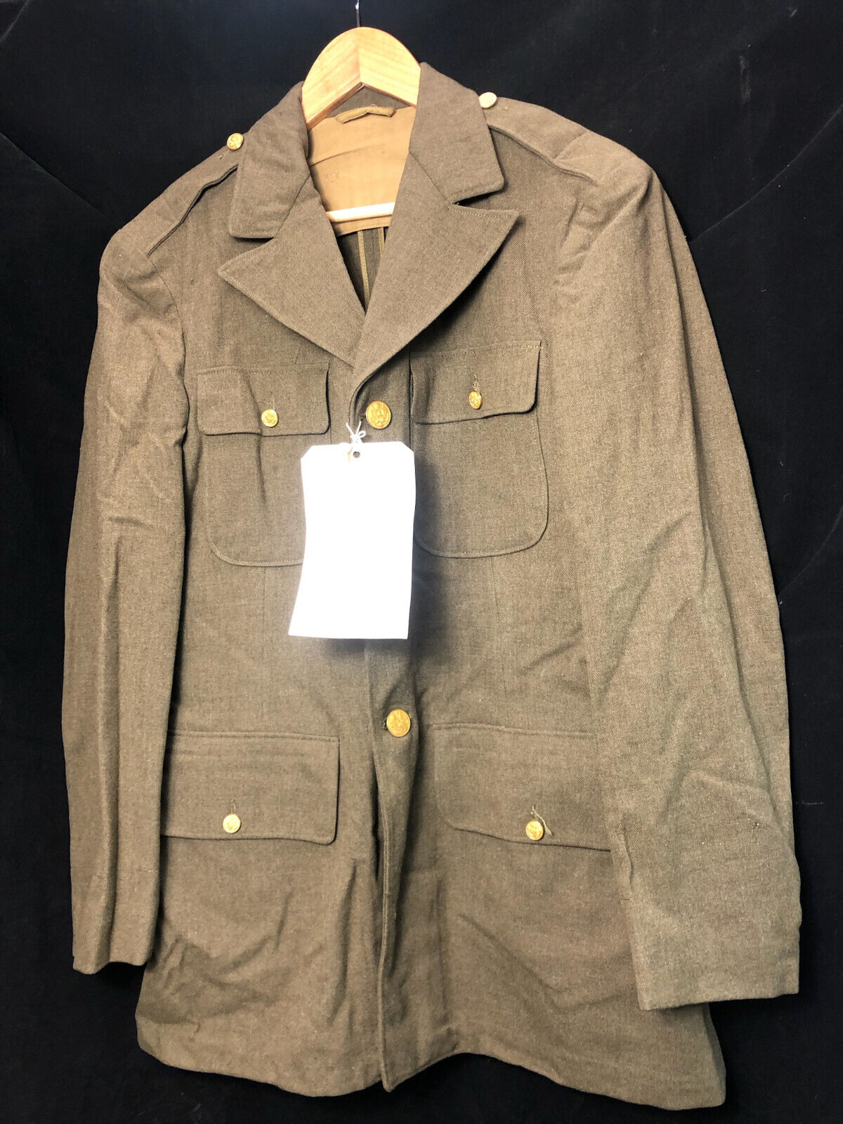 Original WW2 US Army Class A Dress Jacket - Private Ryan Prop - 39" Long - The Militaria Shop