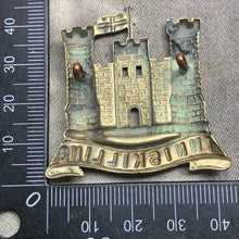 Load image into Gallery viewer, Original WW1 British Army Cap Badge - 6th (Inniskilling) Dragoons
