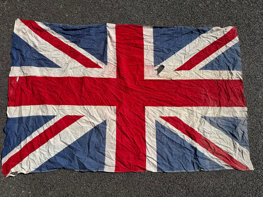 Original WW2 British Union Jack Flag - British Made - Large Size - 170x106cm