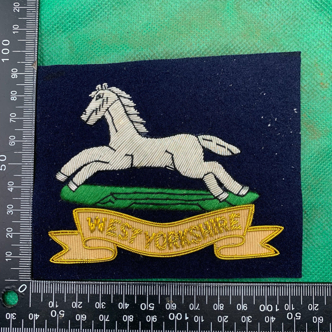 British Army Bullion Embroidered Blazer Badge - West Yorkshire