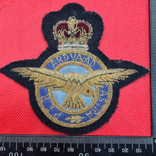 Load image into Gallery viewer, British RAF Royal Air Force Bullion Embroidered Blazer Badge
