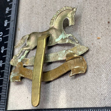 Load image into Gallery viewer, Original WW2 British Army Cap Badge - 3rd The King&#39;s Own Hussars
