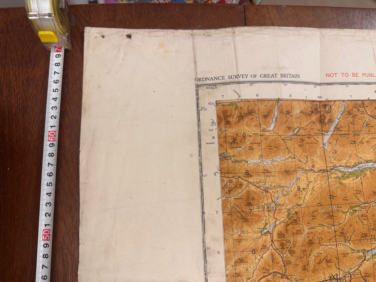 Original WW2 British Army RAF Navy Base Map of Scotland The Forth, Clyde & Tay - The Militaria Shop