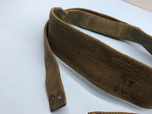 Load image into Gallery viewer, Original WW2 British Army Tan Webbing Shoulder Strap 37 Pattern
