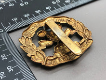 Load image into Gallery viewer, Original WW2 British Army South Lancashire Prince of Wales&#39;s Volunteer Cap Badge
