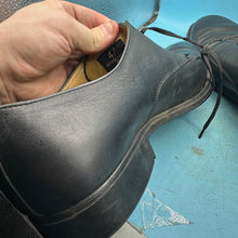 Lade das Bild in den Galerie-Viewer, Austrian Army Black Leather Officers Dress Shoes - Size EU 47 - UK 12 - US 12.5 - The Militaria Shop
