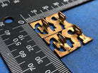 Original Pair of WW1/WW2 Brass British Army Shoulder Title - RE Royal Engineers - The Militaria Shop