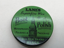 Load image into Gallery viewer, Lanes’s Black Boot Polish Original WW2 Home Front / HG ARP CD Army New Old Stock
