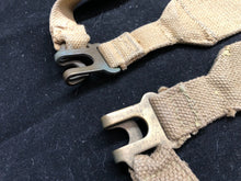 Load image into Gallery viewer, Original WW2 British Army 37 Pattern Khaki L-Straps Webbing - Wartime Dated
