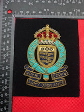 Load image into Gallery viewer, British Army Bullion Embroidered Blazer Badge - Royal Army Ordnance Corps
