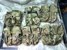 Charger l&#39;image dans la galerie, British Army MTP Camouflage PLCE Empty Double Ammo Ammunition Magazine Pouch
