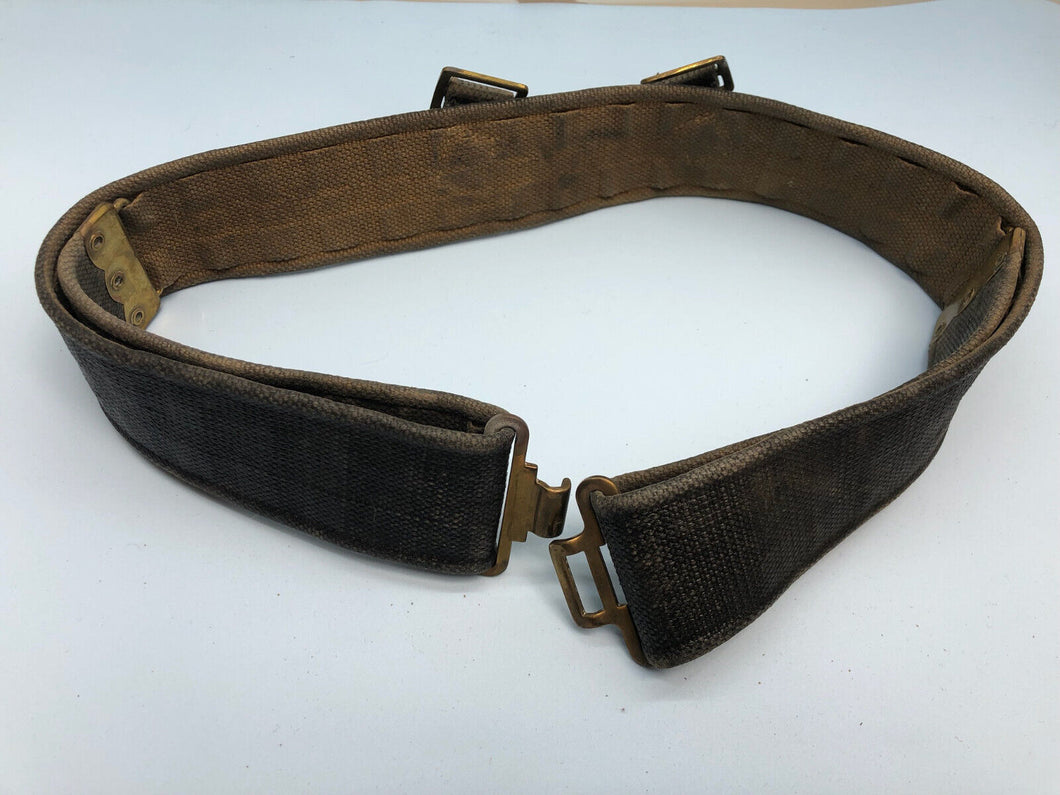 Original WW2 British Army 37 Pattern Webbing Belt - Size Normal 36