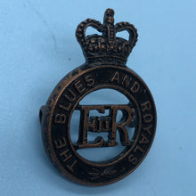 Load image into Gallery viewer, Original British Army Cap Badge - Blues and Royals - The Militaria Shop

