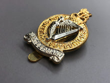 Load image into Gallery viewer, Genuine British Army Queen&#39;s Royal Irish Hussars Anodised (Staybrite) Cap Badge
