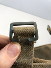 Load image into Gallery viewer, WW2 British Army 37 Pattern Webbing Water Bottle Carrier Harness - 1942 Dated
