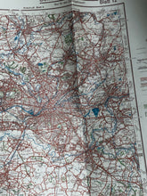 Load image into Gallery viewer, Original WW2 German Army Map of UK - Manchester / Liverpool / North West England
