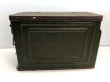 Charger l&#39;image dans la galerie, Original WW2 US Army .30 Cal Ammo Box Tin (Empty) - Untouched Example
