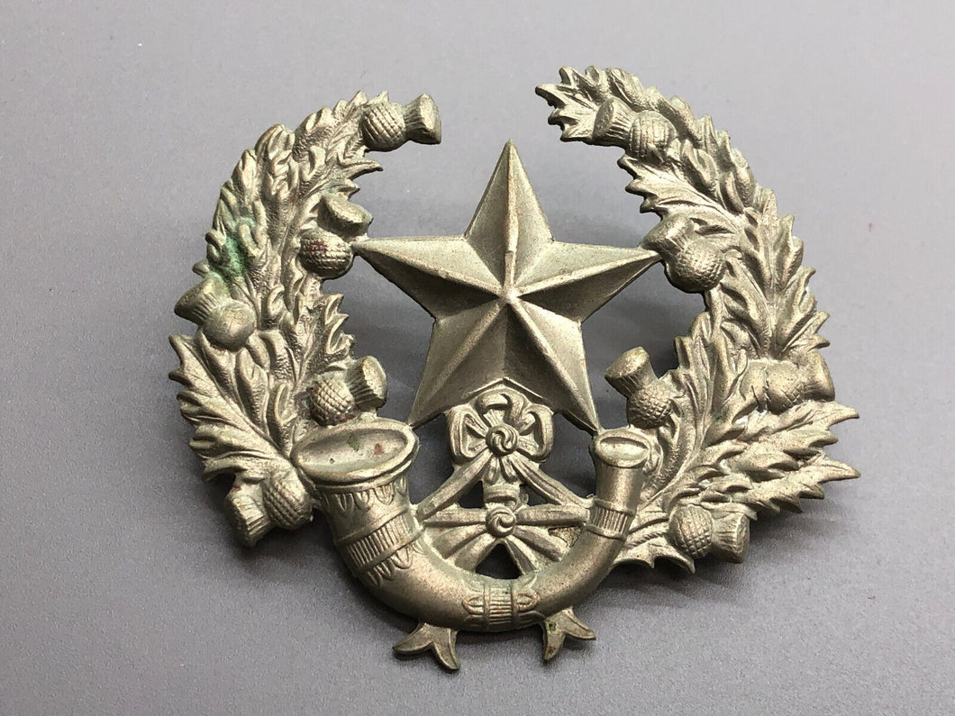 Original WW1 British Army Cameronians (Scottish Rifles) Cap Badge