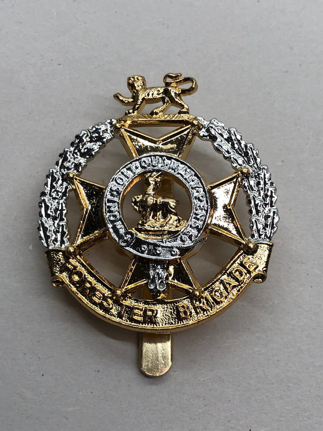 Genuine British Army Forester Brigade Cap Badge