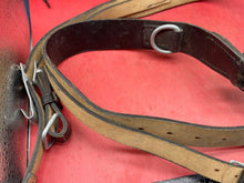 Load image into Gallery viewer, Original Post WW2 German Army Y-Straps in Leather with Metal Fittings
