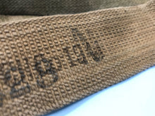 Load image into Gallery viewer, Original WW2 British Army Tan Webbing Shoulder Strap 37 Pattern - 1941 Dated
