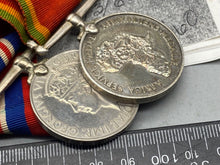 Load image into Gallery viewer, Original WW2 South African Army Service Medals &amp; Paperwork, SAC &amp; SAAC
