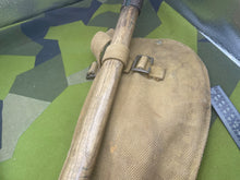 Load image into Gallery viewer, Original WW2 British Army Helve, Handle &amp; Carrier all Dated 1944 - The Militaria Shop
