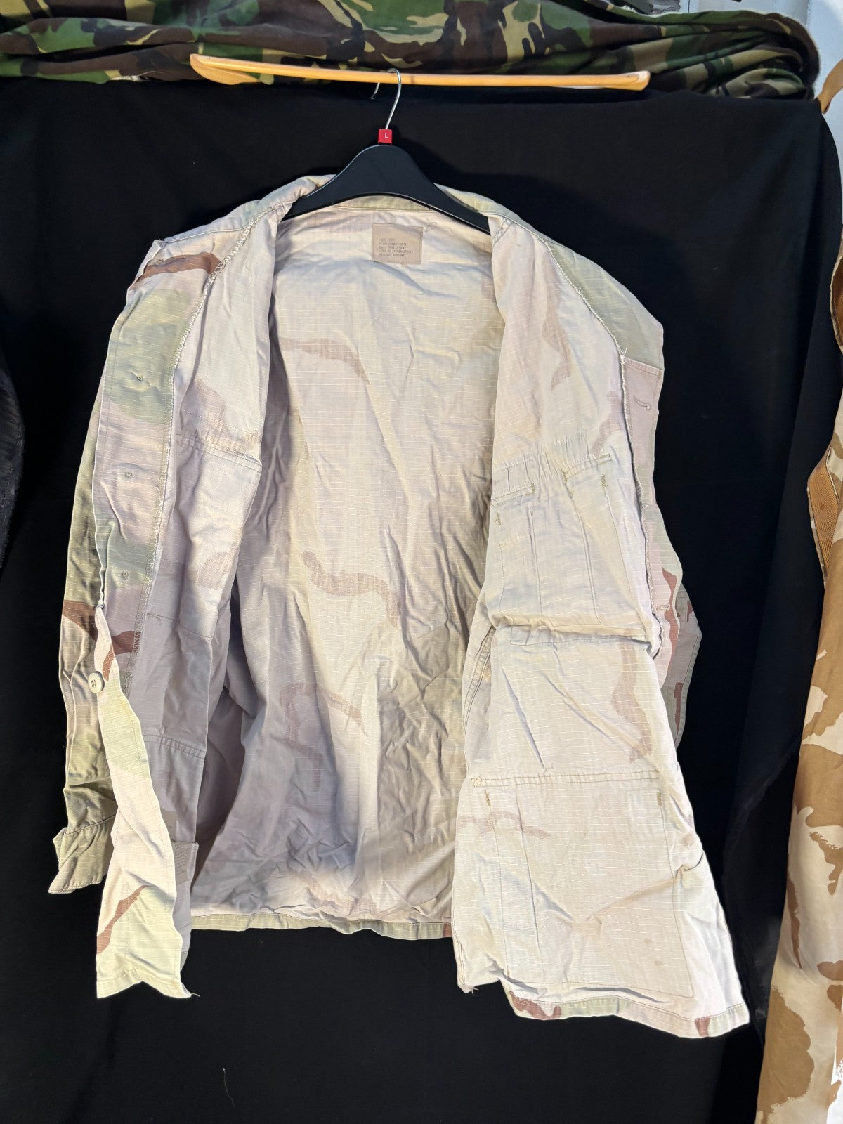 Gulf War US Army DCU Camouflaged Combat Field Coat/Jacket - Large/long - The Militaria Shop