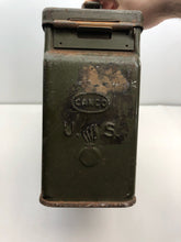 Charger l&#39;image dans la galerie, Original WW2 US Army .30 Cal Ammo Box Tin (Empty) - Untouched Example
