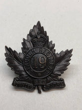 Load image into Gallery viewer, Genuine Canadian Army 19th Lincoln Regiment Cap Badge KC - JR GAUNT Marked
