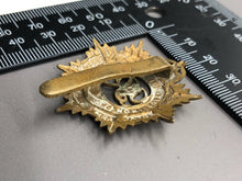 Load image into Gallery viewer, Original WW2 British Army Royal Army Service Corps RASC Brass Cap Badge
